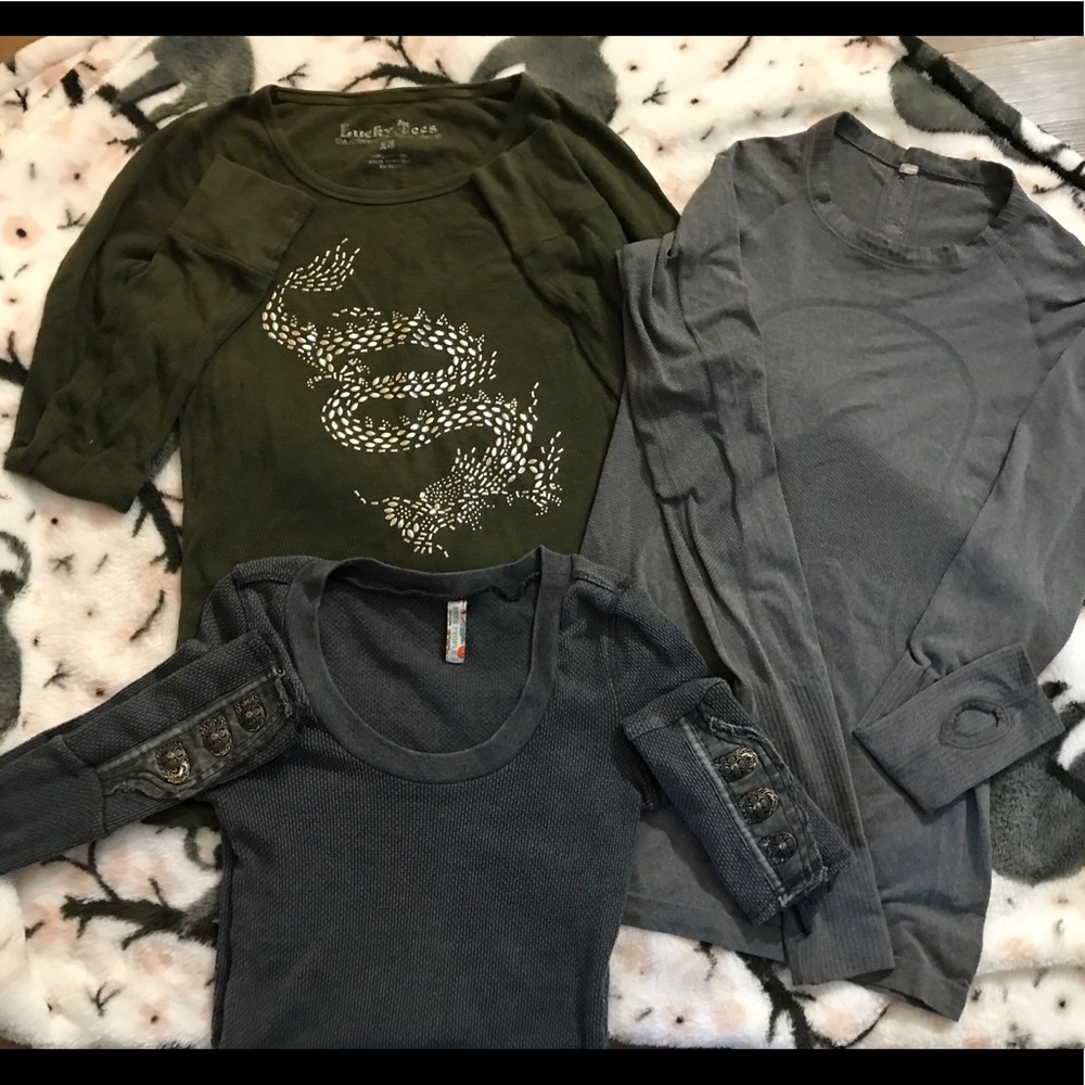 bundle of 3 great shape long sleeve shirts